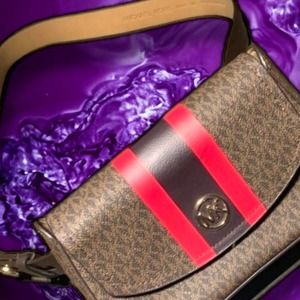 Michael kors Logo Striped Fanny Pack